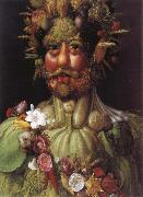 Giuseppe Arcimboldo Emperor Rudolf II as a Vertumnus Spain oil painting artist